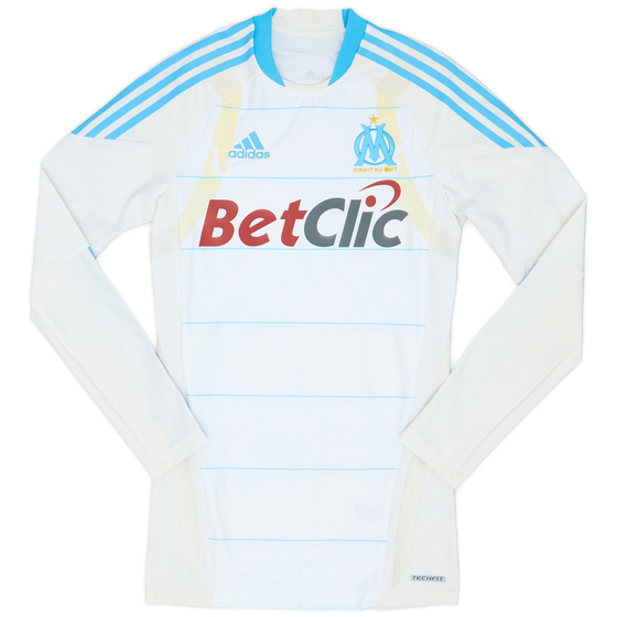 2010-11 Olympique Marseille Player Issue TechFit Home L/S Shirt - 7/10 - (M)