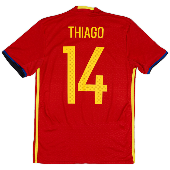 2016-17 Spain Home Shirt Thiago #14 - 8/10 - (S)