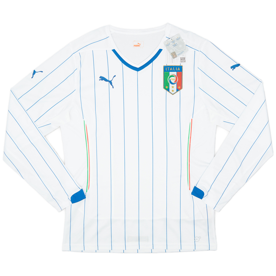 2014-15 Italy Player Issue Away L/S Shirt (L)
