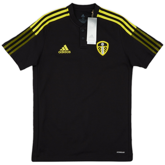 2021-22 Leeds United adidas Polo T-Shirt (S)
