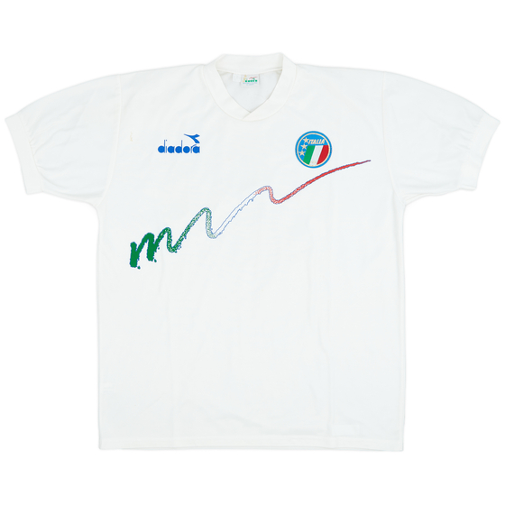 1990-91 Italy Diadora Training Shirt - 8/10 - (XL)