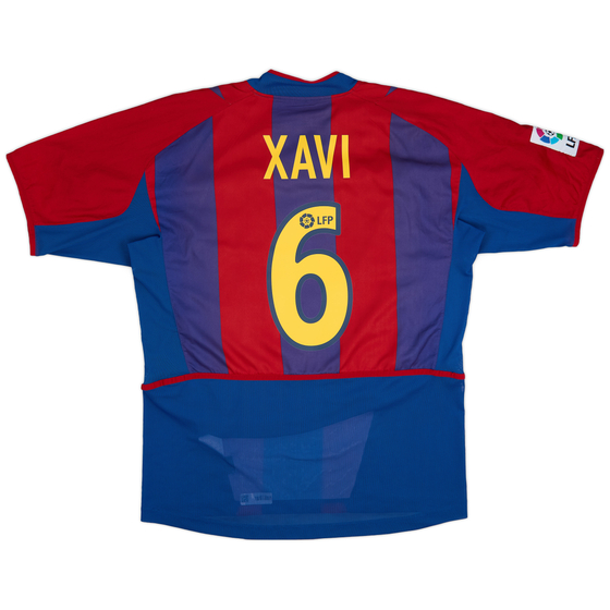 2002-03 Barcelona Home Shirt Xavi #6 - 7/10 - (L)