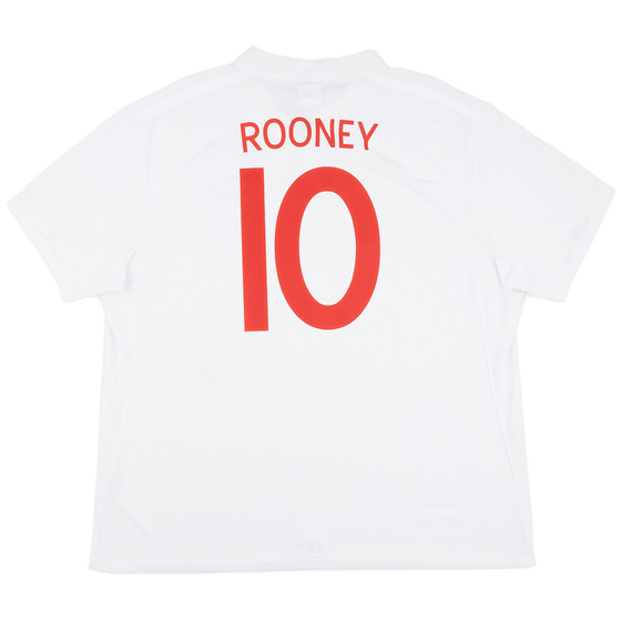 2009-10 England Home Shirt Rooney #10 - 9/10 - (3XL)