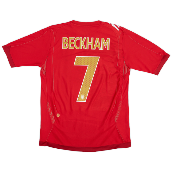 2006-08 England Away Shirt Beckham #7 - 5/10 - (M)