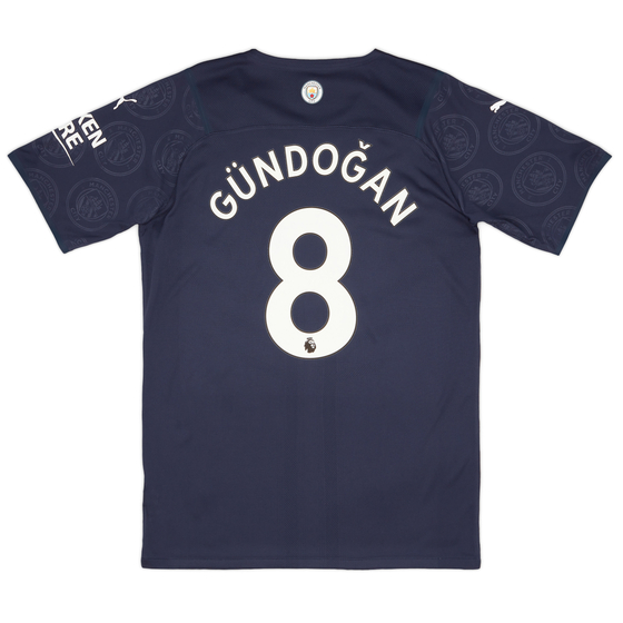 2021-22 Manchester City Authentic Third Shirt Gündoğan #8 (XL)