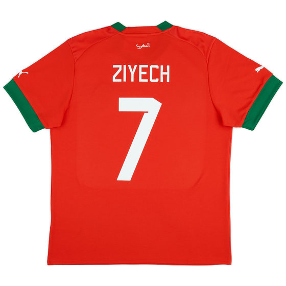 2022-23 Morocco Home Shirt Ziyech #7