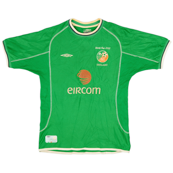 2001-03 Ireland 'World Cup 2002' Home Shirt - 6/10 - (L.Boys)