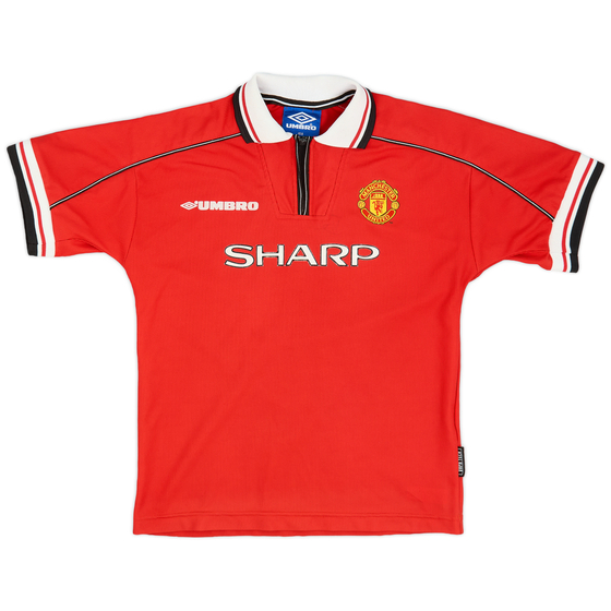 1998-00 Manchester United Home Shirt - 8/10 - (L.Boys)