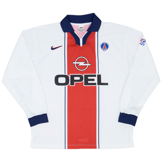 1997-98 Paris Saint-Germain Player Issue Away L/S Shirt - 9/10 - (L)