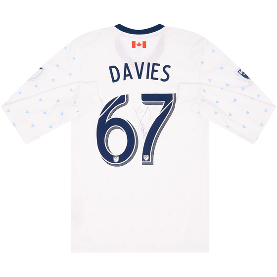 2017 Vancouver Whitecaps Match Issue Signed Home L/S Shirt Davis #67