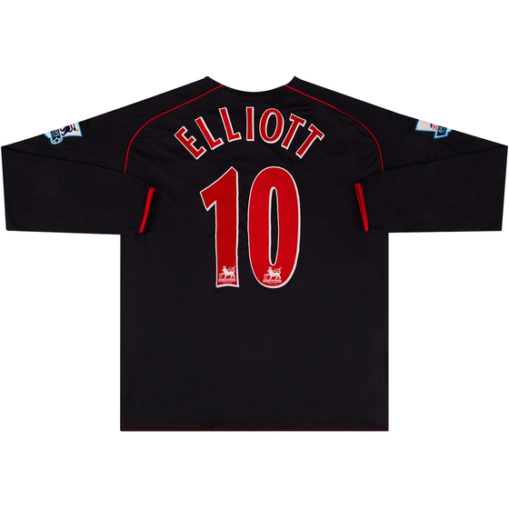 2005-06 Sunderland Match Issue Away L/S Shirt Elliot #10
