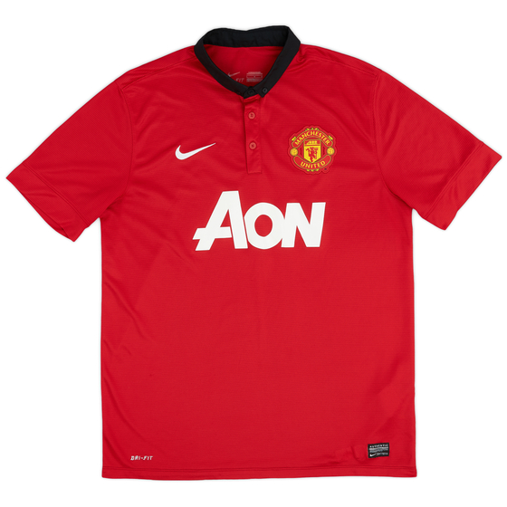 2013-14 Manchester United Home Shirt - 8/10 - (L)