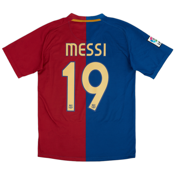 2008-09 Barcelona Home Shirt Messi #10 - 9/10 - (S)