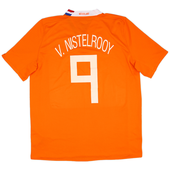 2008-10 Netherlands Home Shirt v.Nistelrooy #9 - 6/10 - (L)