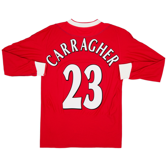 2002-04 Liverpool Home L/S Shirt Carragher #23 - 9/10 - (S)