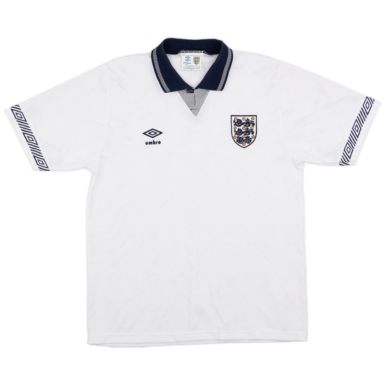 1990-92 England Home Shirt - 8/10 - (M)