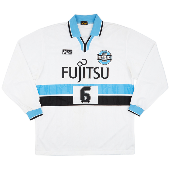 1999-00 Kawasaki Frontale Away L/S Shirt #6 - 8/10 - (XL)