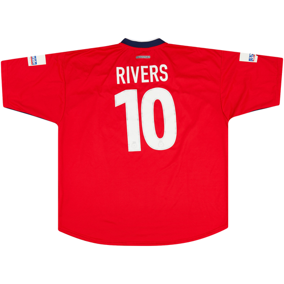 2000-01 Crewe Alexandra Match Issue Home Shirt Rivers #10