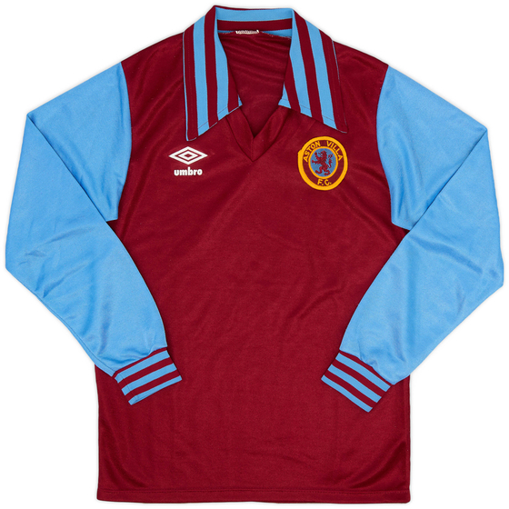 1976-81 Aston Villa Home L/S Shirt - 9/10 - (S)