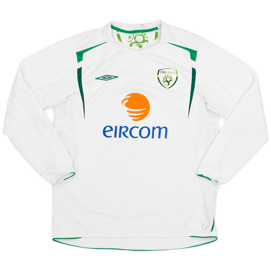 2005-07 Ireland Away L/S Shirt - 8/10 - (L)