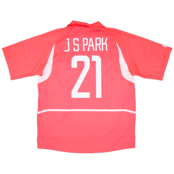 2002-03 South Korea Home Shirt J.S.Park #21 - 9/10 - (XL)