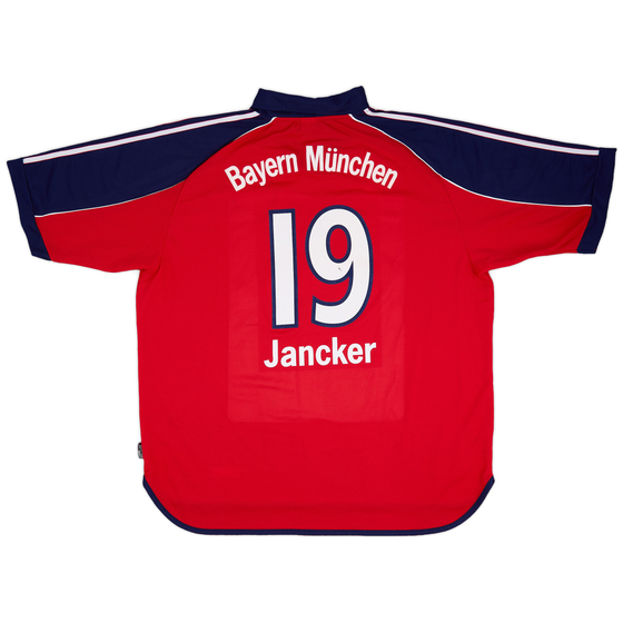1999-01 Bayern Munich Squad Signed Home Shirt Jancker #19 - 8/10 - (XXL)