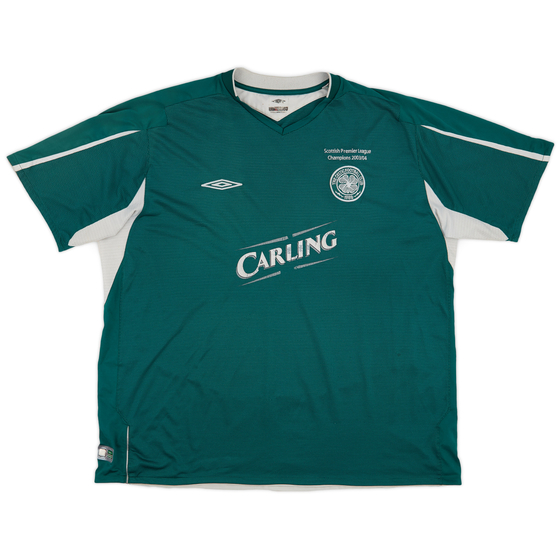 2004-05 'Champions 2003/04' Celtic Away Shirt - 5/10 - (3XL)