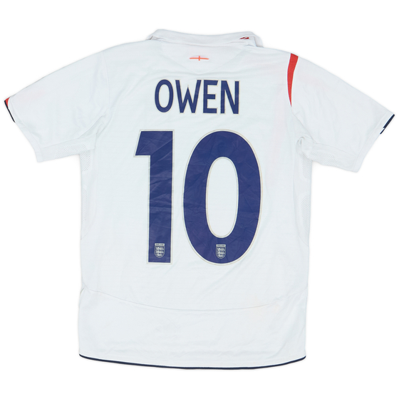 2005-07 England Home Shirt Owen #10 - 6/10 - (XL.Boys)