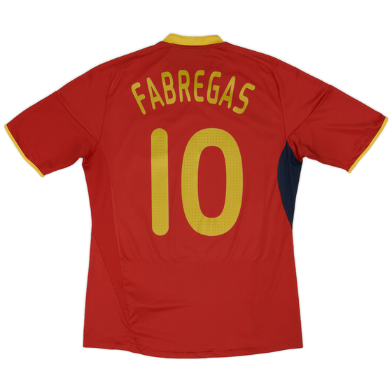 2009 Spain Home Shirt Fabregas #10 - 8/10 - (M)