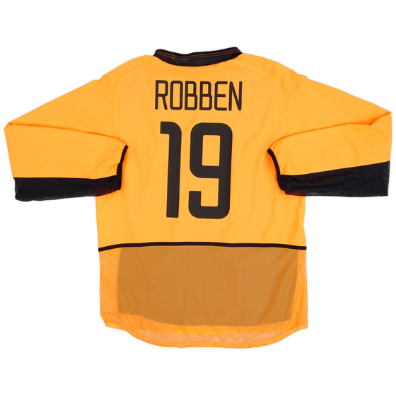 2002-04 Netherlands Authentic Home L/S Shirt Robben #19 - 9/10 - (L)