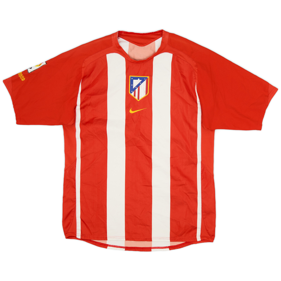 2005-06 Atletico Madrid Home Shirt - 4/10 - (M)