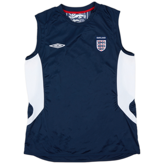 2005-06 England Umbro Training Vest - 7/10 - (L)
