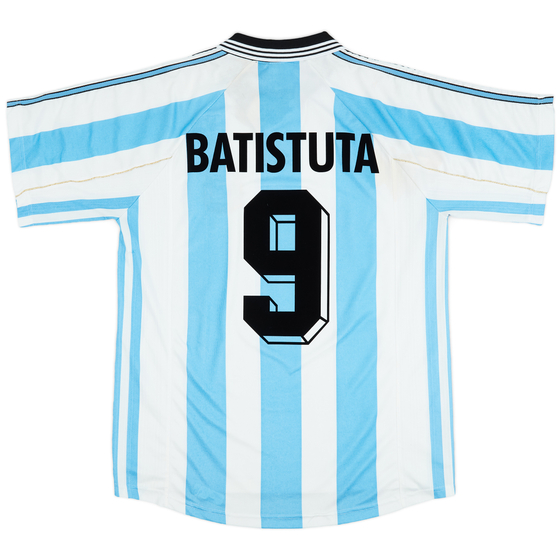 1998-99 Argentina Home Shirt Batistuta #9 - 7/10 - (M)