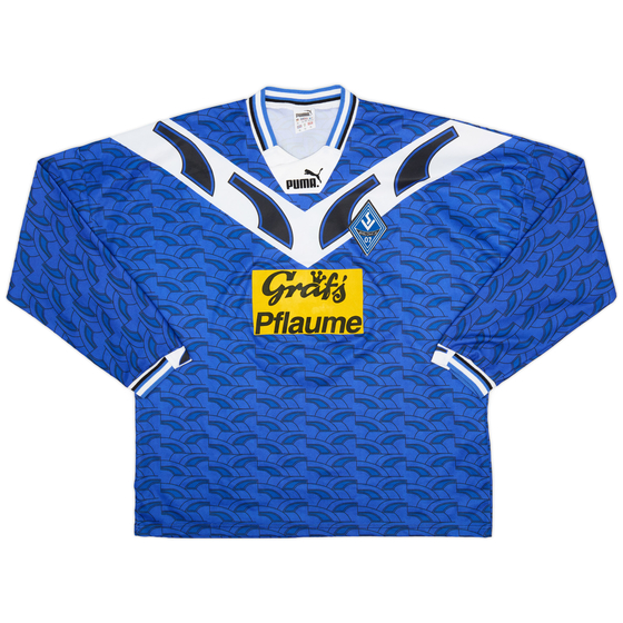 1995-96 SV Waldhof Mannheim Home L/S Shirt - 8/10 - (XL)