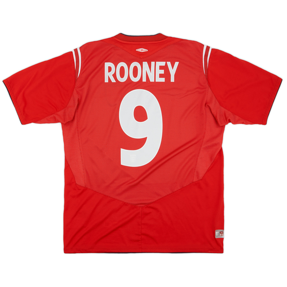 2004-06 England Away Shirt Rooney #9 - 6/10 - (XL)