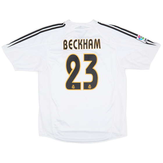 2004-05 Real Madrid Home Shirt Beckham #23 - 8/10 - (L)