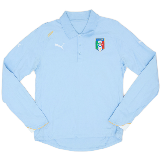 2008-09 Italy Puma Polo L/S Shirt - 9/10 - (L)