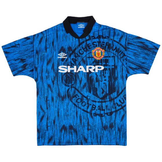 1992-93 Manchester United Away Shirt - 8/10 - (L)