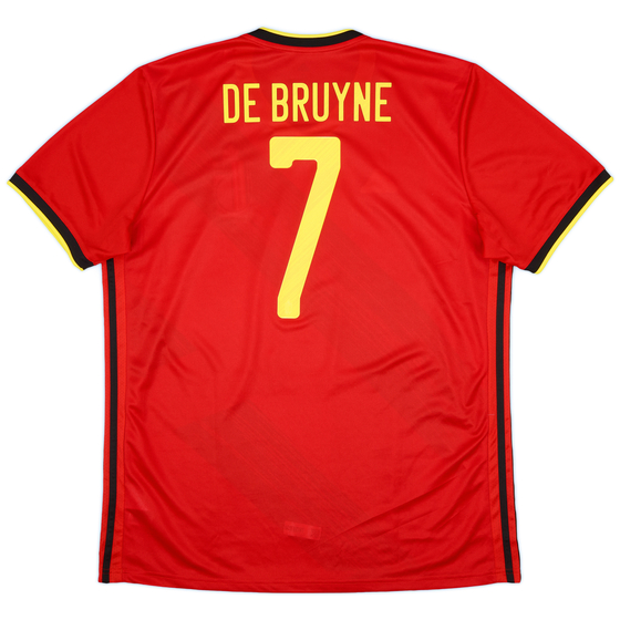 2020-21 Belgium Home Shirt De Bruyne #7 - 10/10 - (XL)