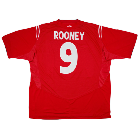 2004-06 England Away Shirt Rooney #9 - 8/10 - (3XL)