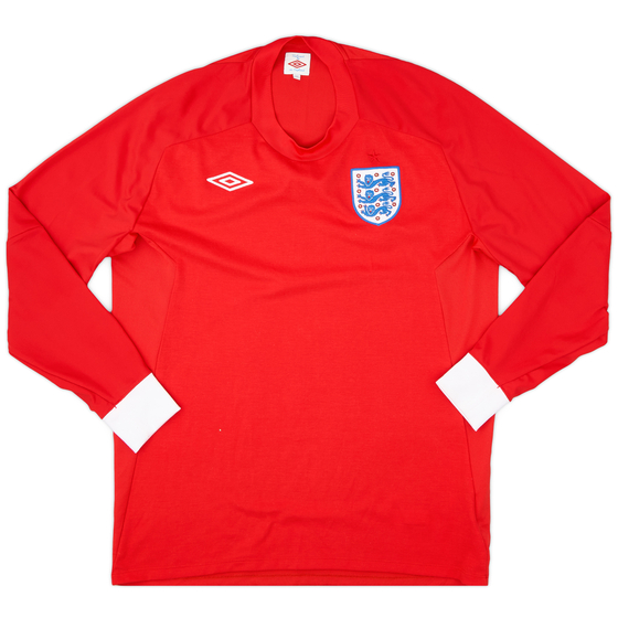 2010-11 England Away L/S Shirt - 9/10 - (L)