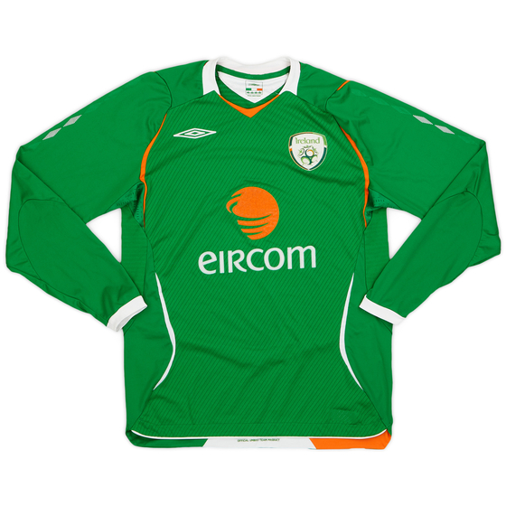 2008-10 Ireland Home L/S Shirt - 8/10 - (S)