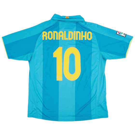 2007-09 Barcelona Away Shirt Ronaldinho #10 - 8/10 - (XL)