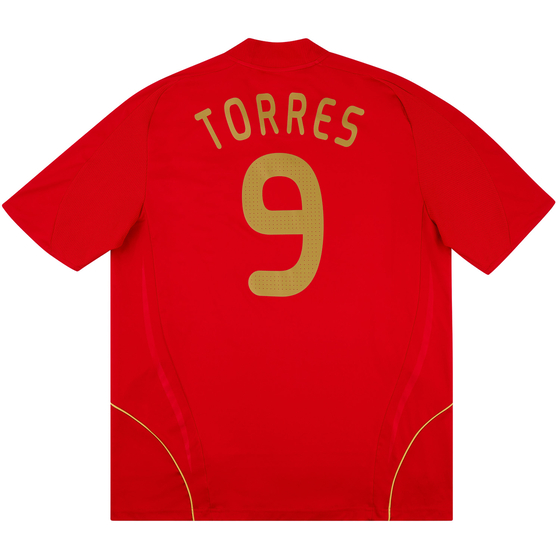 2007-09 Spain Home Shirt Torres #9