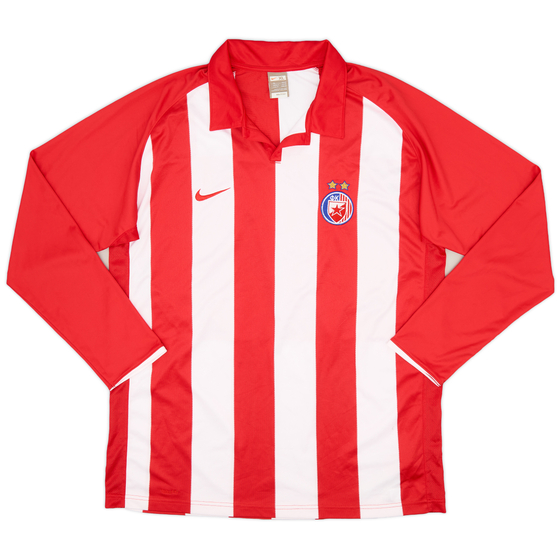 2009-10 Red Star Belgrade Home L/S Shirt - 9/10 - (XL)
