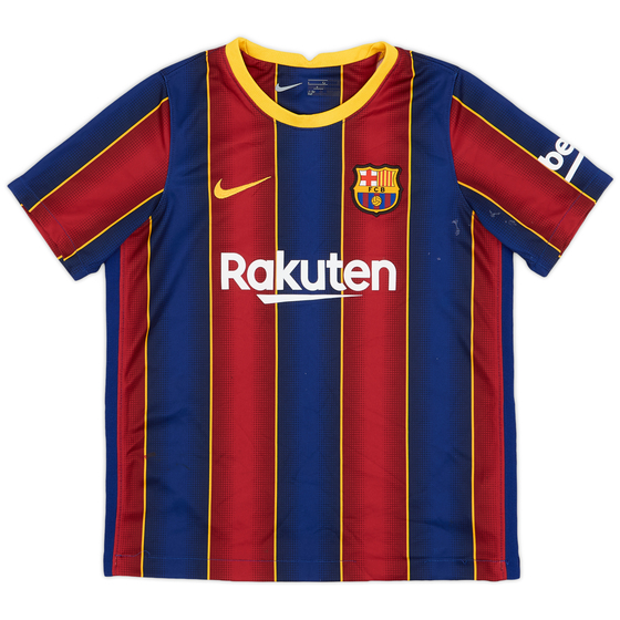 2020-21 Barcelona Home Shirt (L.Boys)