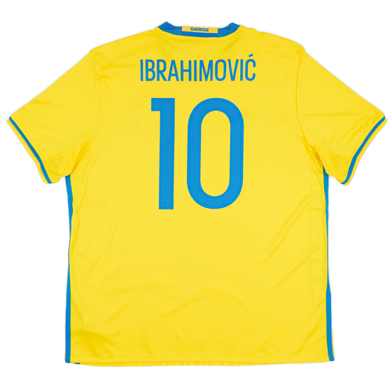2016-17 Sweden Home Shirt Ibrahimovic #10 - 8/10 - (XL)