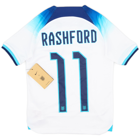 2022-23 England Home Shirt Rashford #11 (XS.Boys)
