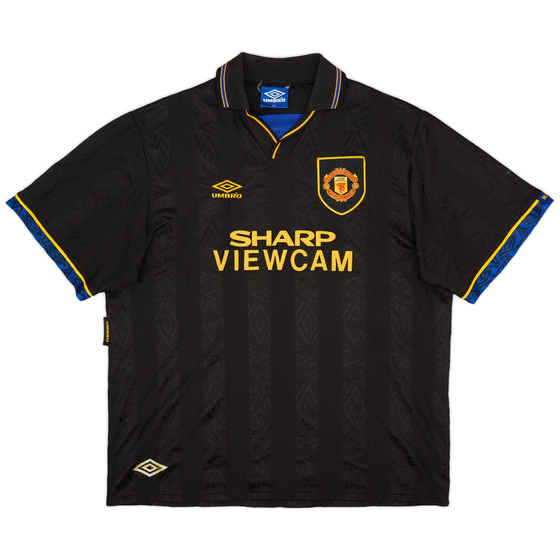 1993-95 Manchester United Away Shirt #14 - 8/10 - (XXL)