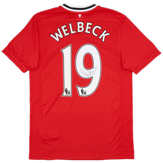 2011-12 Manchester United Signed Home Shirt Welbeck #19 - 6/10 - (M)